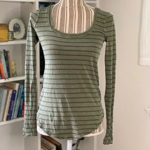 Free people crochet sleeved shirt xs